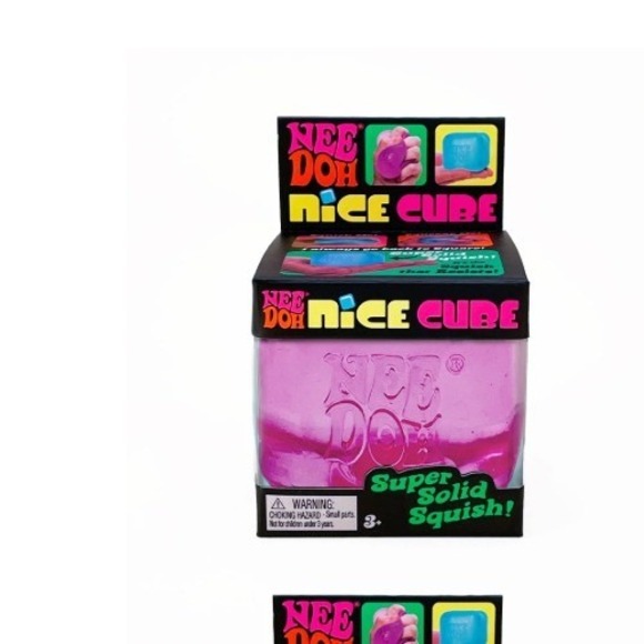 Nee Doh Other - !! PINK !! Viral Nee Doh Nice Cube - Super Solid Squish! AUTHENTIC